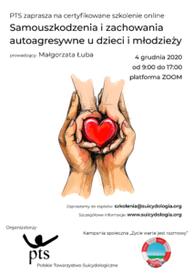 Certyfikowane szkolenie online Polskiego Towarzystwa Suicydologicznego